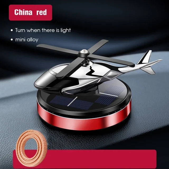 Car Air Freshener Solar Helicopter Styling Decorative Aromatherapy Car Interior Accessories Propeller Rotary Perfume Diffuser