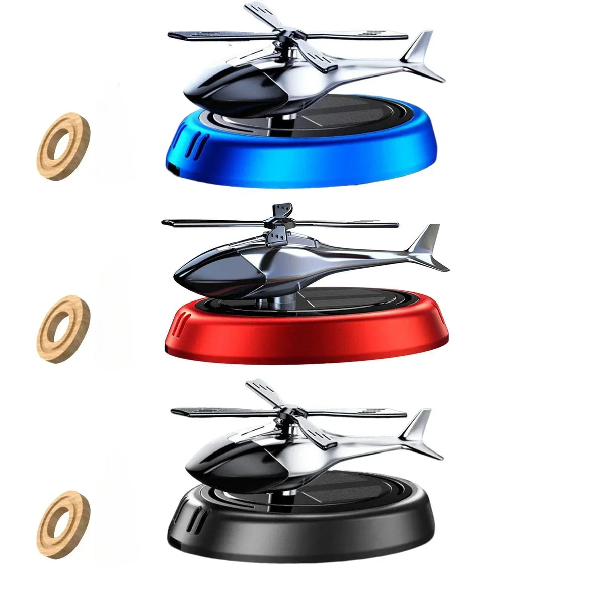 Luxury Solar Helicopter Car Air Freshener