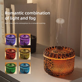 USB Jellyfish Aromatherapy Air Humidifier Electric Table Diffuser with Volcano Crack Light for Home Office Decorative Humidifi
