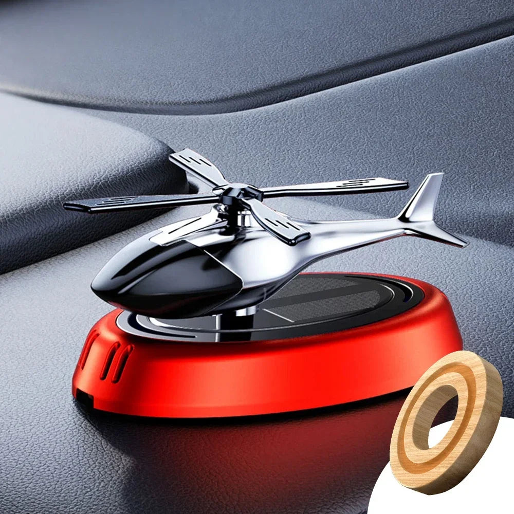 Luxury Solar Helicopter Car Air Freshener