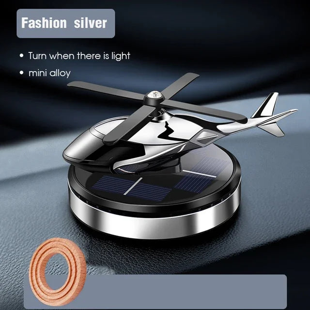 Car Air Freshener Solar Helicopter Styling Decorative Aromatherapy Car Interior Accessories Propeller Rotary Perfume Diffuser